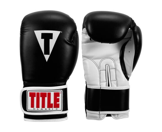 Боксерские перчатки Title Classic Pro Style 3.0 Black/White 12 oz (CVVTG3 12 BK/WH), изображение 5 Боксерские перчатки Title Classic Pro Style 3.0 Black/White 12 oz (CVVTG3 12 BK/WH), изображение 5
