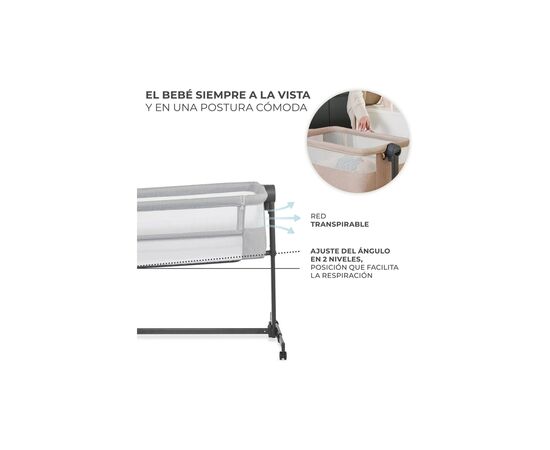 Кроватка Kinderkraft Приставная кроватка-люлька Neste Up 2 Light Grey (5902533924523), изображение 7 Кроватка Kinderkraft Приставная кроватка-люлька Neste Up 2 Light Grey (5902533924523), изображение 7