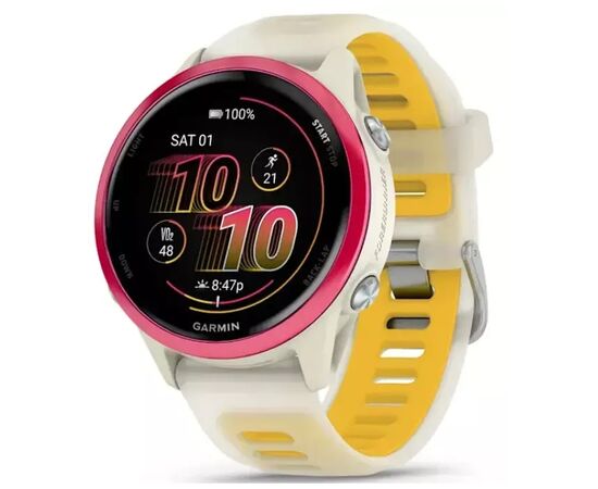 Смарт-годинник Garmin Forerunner 570 - 42MM, Bone/Raspberry/Mango, GPS смарт-годин (010-02970-02)
