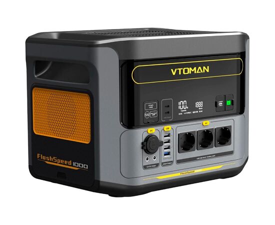 Зарядна станція Vtoman FlashSpeed 1000 PB-85 1000W 828Wh (FlashSpeed 1000), зображення 2 Зарядна станція Vtoman FlashSpeed 1000 PB-85 1000W 828Wh (FlashSpeed 1000), зображення 2