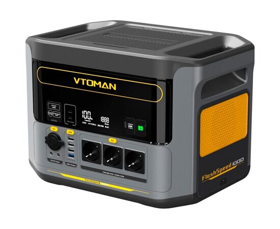 Зарядна станція Vtoman FlashSpeed 1000 PB-85 1000W 828Wh (FlashSpeed 1000), зображення 3 Зарядна станція Vtoman FlashSpeed 1000 PB-85 1000W 828Wh (FlashSpeed 1000), зображення 3