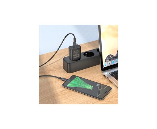Зарядное устройство BOROFONE BA72A USB QC3.0 black (6974443388541), изображение 5 Зарядное устройство BOROFONE BA72A USB QC3.0 black (6974443388541), изображение 5