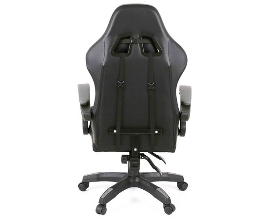 Кресло игровое Аклас Бешкет ANF подростковый Черный (PU-черный/серый) (00160338), изображение 5 Кресло игровое Аклас Бешкет ANF подростковый Черный (PU-черный/серый) (00160338), изображение 5