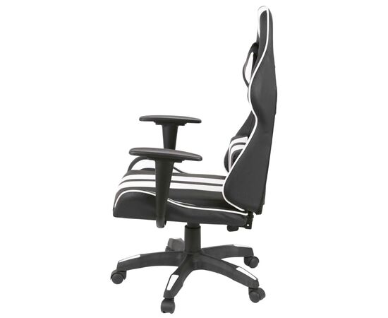 Кресло игровое Аклас Стрек Light ANF Белый (PU-черный/белый) (00160343), изображение 3 Кресло игровое Аклас Стрек Light ANF Белый (PU-черный/белый) (00160343), изображение 3