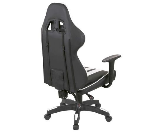 Кресло игровое Аклас Стрек Light ANF Белый (PU-черный/белый) (00160343), изображение 4 Кресло игровое Аклас Стрек Light ANF Белый (PU-черный/белый) (00160343), изображение 4