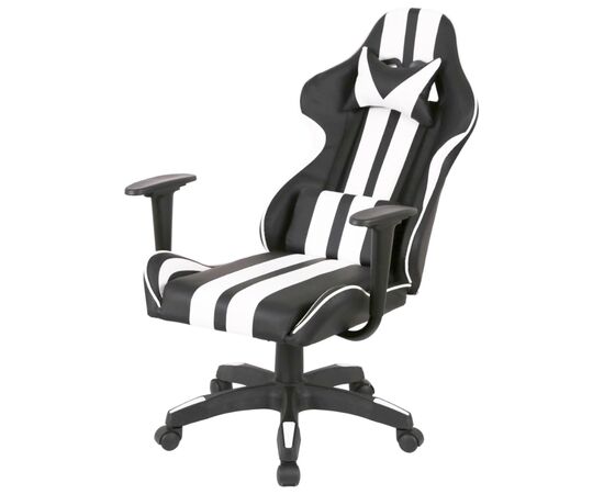 Кресло игровое Аклас Стрек Light ANF Белый (PU-черный/белый) (00160343), изображение 7 Кресло игровое Аклас Стрек Light ANF Белый (PU-черный/белый) (00160343), изображение 7