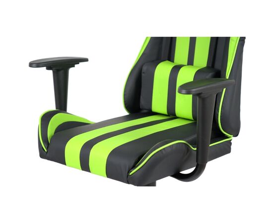 Кресло игровое Аклас Стрик Light ANF Зеленый (PU-черный/салатовый) (00160341), изображение 10 Кресло игровое Аклас Стрик Light ANF Зеленый (PU-черный/салатовый) (00160341), изображение 10
