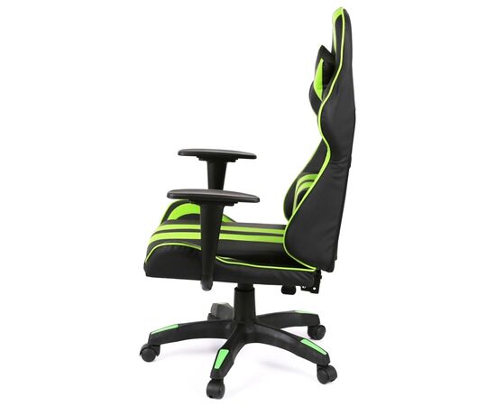 Кресло игровое Аклас Стрик Light ANF Зеленый (PU-черный/салатовый) (00160341), изображение 3 Кресло игровое Аклас Стрик Light ANF Зеленый (PU-черный/салатовый) (00160341), изображение 3