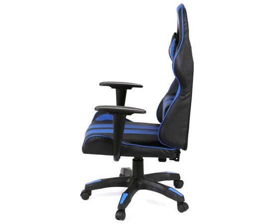 Кресло игровое Аклас Стрек Light ANF Синий (PU-черный/синий) (00160342), изображение 3 Кресло игровое Аклас Стрек Light ANF Синий (PU-черный/синий) (00160342), изображение 3