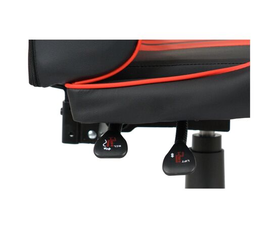 Кресло игровое Аклас Стрек Light ANF Красный (PU-черный/красный) (00160344), изображение 10