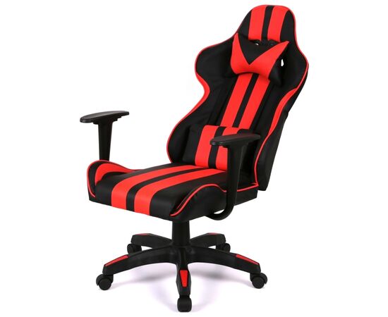 Кресло игровое Аклас Стрек Light ANF Красный (PU-черный/красный) (00160344), изображение 7