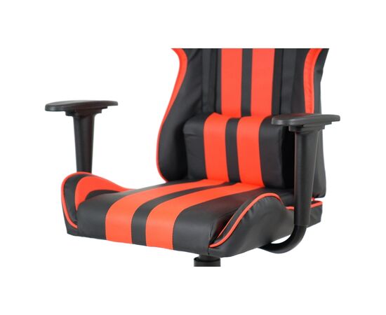 Кресло игровое Аклас Стрек Light ANF Красный (PU-черный/красный) (00160344), изображение 9