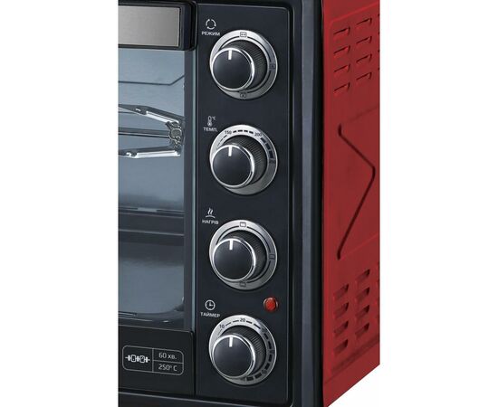 Электропечь Liberton LEO-650 Red,, изображение 2 Электропечь Liberton LEO-650 Red,, изображение 2