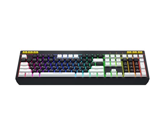 Клавиатура Hator Icefall USB Black/White (HTK400UA), изображение 2 Клавиатура Hator Icefall USB Black/White (HTK400UA), изображение 2