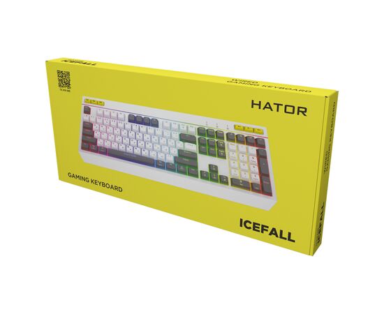 Клавиатура Hator Icefall USB White (HTK405UA), изображение 5 Клавиатура Hator Icefall USB White (HTK405UA), изображение 5