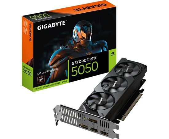 Відеокарта GIGABYTE GeForce RTX5050 8Gb OC Low Profile (GV-N5050OC-8GL), зображення 8 Відеокарта GIGABYTE GeForce RTX5050 8Gb OC Low Profile (GV-N5050OC-8GL), зображення 8
