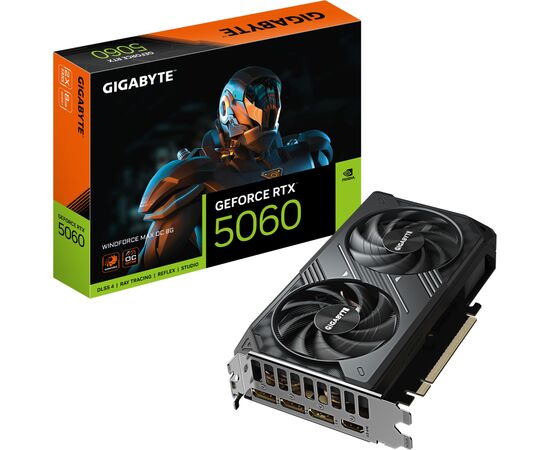 Видеокарта GIGABYTE GeForce RTX5060 8Gb WINDFORCE MAX OC (GV-N5060WF2MAX OC-8GD), изображение 10 Видеокарта GIGABYTE GeForce RTX5060 8Gb WINDFORCE MAX OC (GV-N5060WF2MAX OC-8GD), изображение 10