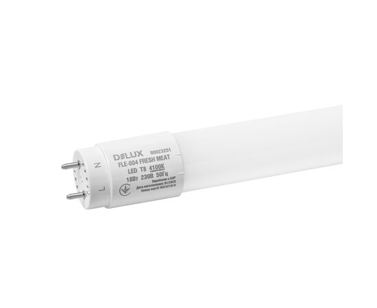 Лампочка Delux Fresh Meat FLE-004 18 Вт 1.2m_T8 230В G13 EM (90023251), зображення 3 Лампочка Delux Fresh Meat FLE-004 18 Вт 1.2m_T8 230В G13 EM (90023251), зображення 3