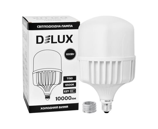 Лампочка Delux T150 100Вт Е27/E40 6500K 230В (90023331), зображення 3 Лампочка Delux T150 100Вт Е27/E40 6500K 230В (90023331), зображення 3