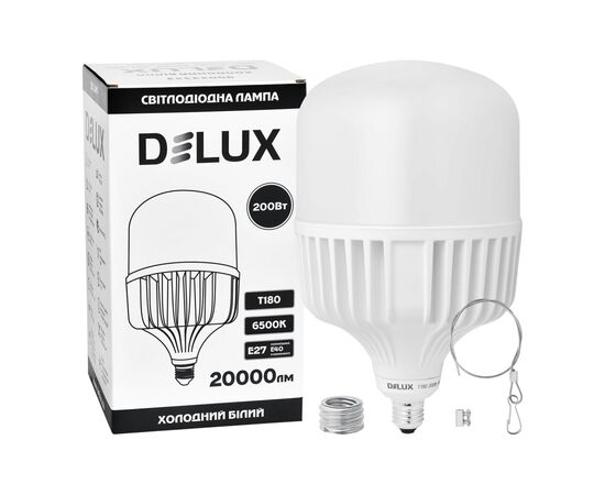 Лампочка Delux T180_200Вт Е27/E40 6500K 230В (90023333), зображення 3