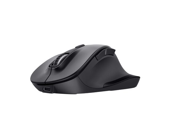 Мышка Trust Multi-device Wireless/Bluetooth Black (25708), изображение 2 Мышка Trust Multi-device Wireless/Bluetooth Black (25708), изображение 2