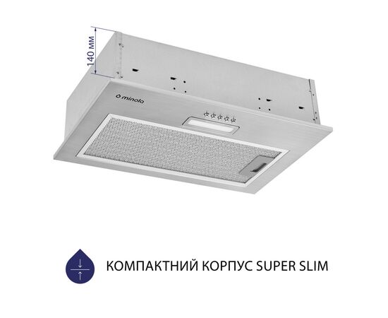 Витяжка кухонна Minola HBI 5025 I LED, зображення 3 Витяжка кухонна Minola HBI 5025 I LED, зображення 3