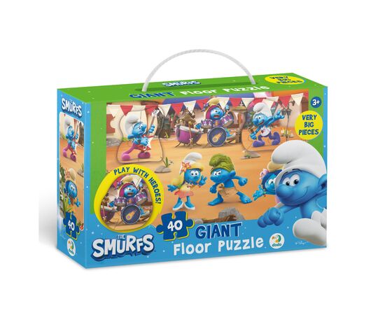 Пазл DoDo большой на пол The Smurfs. Музыка играет (200619)
