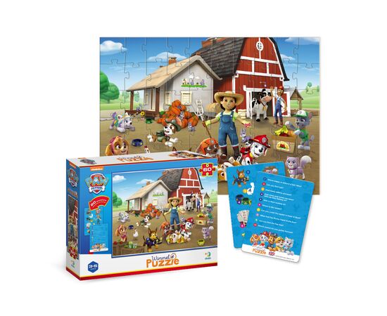 Пазл DoDo Вімельпазл на 60 елементів Paw Patrol. На фермі (200452), зображення 2 Пазл DoDo Вімельпазл на 60 елементів Paw Patrol. На фермі (200452), зображення 2