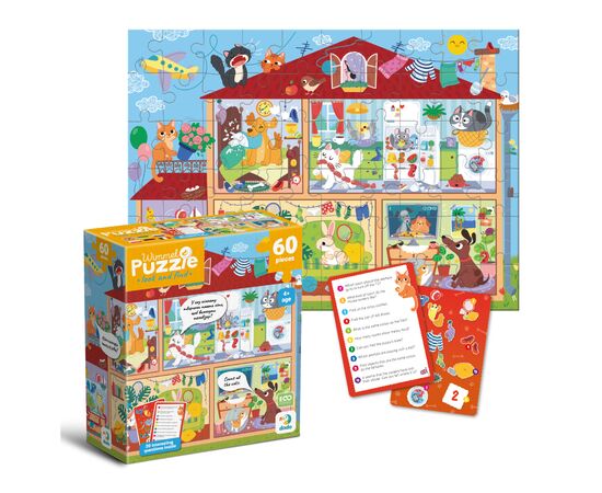 Пазл DoDo Вімельпазл Улюбленці вдома, 60 елементів (300661), зображення 2