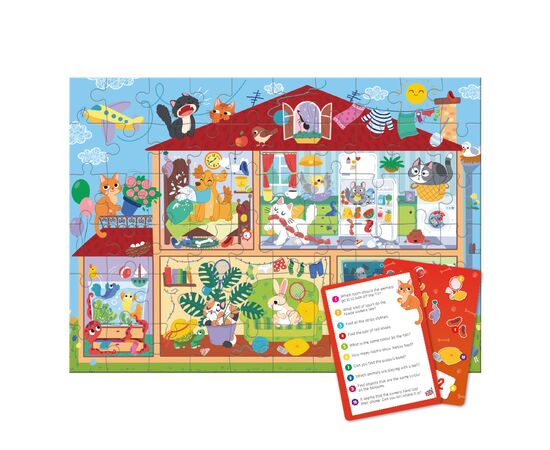 Пазл DoDo Вімельпазл Улюбленці вдома, 60 елементів (300661), зображення 3