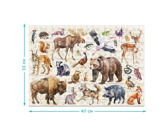 Пазл DoDo Монтессорі Лісові тварини, 200 елементів (300629), зображення 5 Пазл DoDo Монтессорі Лісові тварини, 200 елементів (300629), зображення 5