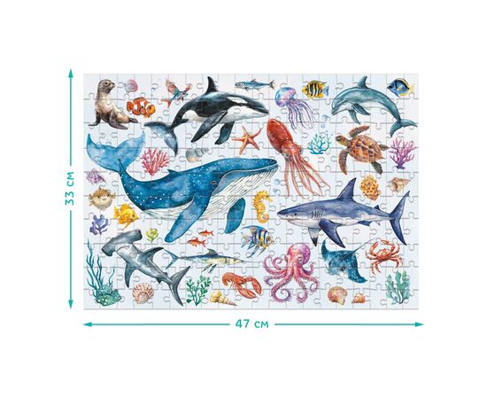 Пазл DoDo Монтессори Океанические животные, 200 элементов (300630), изображение 3 Пазл DoDo Монтессори Океанические животные, 200 элементов (300630), изображение 3