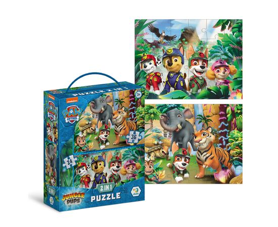 Пазл DoDo 2 в 1 Paw Patrol. Приключения в Джунглях (200572), изображение 2 Пазл DoDo 2 в 1 Paw Patrol. Приключения в Джунглях (200572), изображение 2
