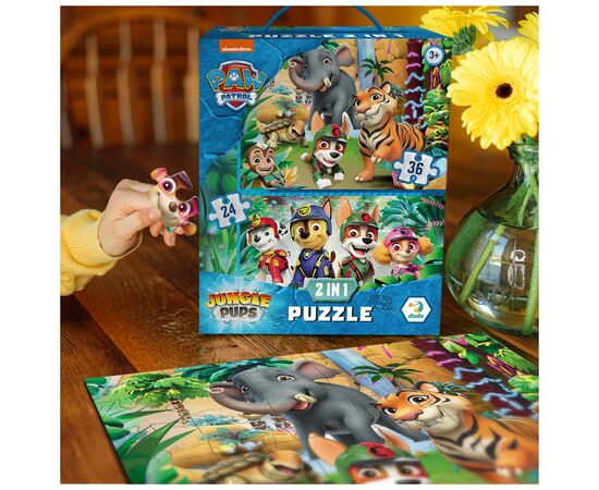 Пазл DoDo 2 в 1 Paw Patrol. Приключения в Джунглях (200572), изображение 7 Пазл DoDo 2 в 1 Paw Patrol. Приключения в Джунглях (200572), изображение 7