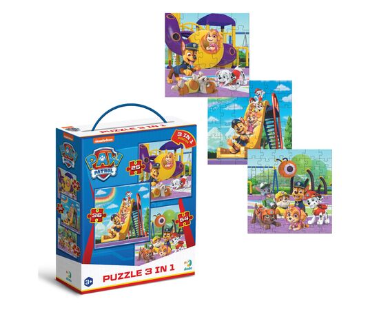 Пазл DoDo 3 в 1 Paw Patrol. Ігровий майданчик (200578), зображення 2 Пазл DoDo 3 в 1 Paw Patrol. Ігровий майданчик (200578), зображення 2