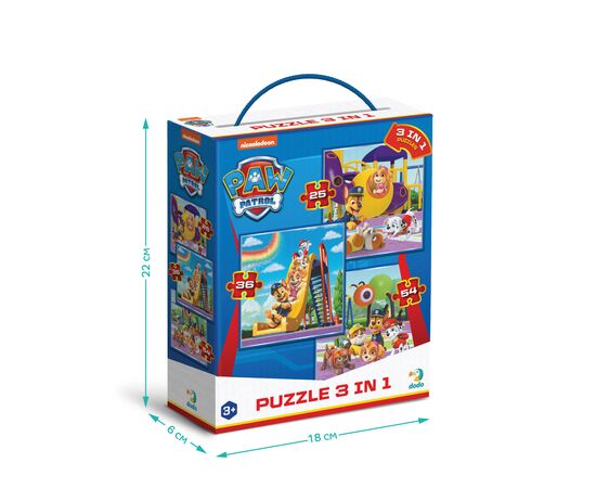 Пазл DoDo 3 в 1 Paw Patrol. Ігровий майданчик (200578), зображення 4 Пазл DoDo 3 в 1 Paw Patrol. Ігровий майданчик (200578), зображення 4