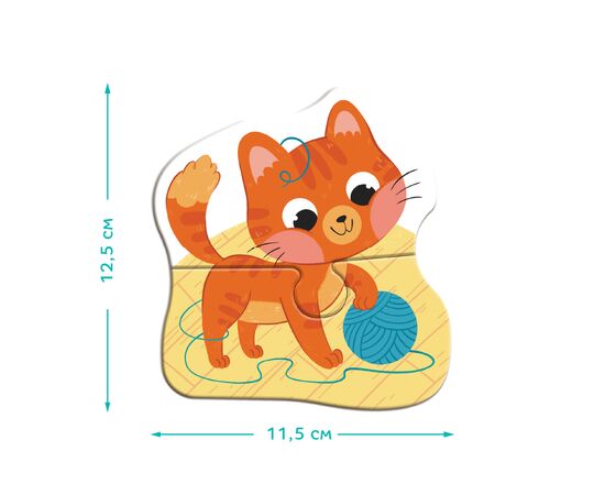 Пазл DoDo 4 в 1 Baby puzzle. Домашние животные (300688), изображение 5 Пазл DoDo 4 в 1 Baby puzzle. Домашние животные (300688), изображение 5