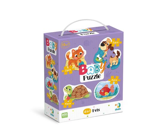 Пазл DoDo 4 в 1 Baby puzzle. Домашние животные (300688)
