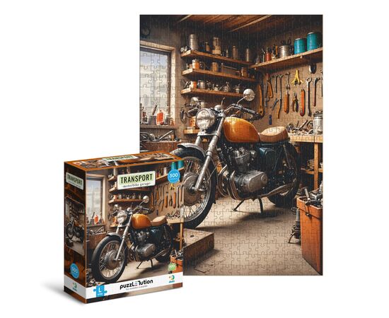 Пазл DoDo Medium-L Транспорт. Мотоциклетный гараж (300651), изображение 2 Пазл DoDo Medium-L Транспорт. Мотоциклетный гараж (300651), изображение 2