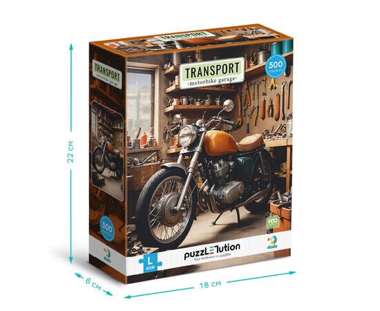 Пазл DoDo Medium-L Транспорт. Мотоциклетный гараж (300651), изображение 4 Пазл DoDo Medium-L Транспорт. Мотоциклетный гараж (300651), изображение 4