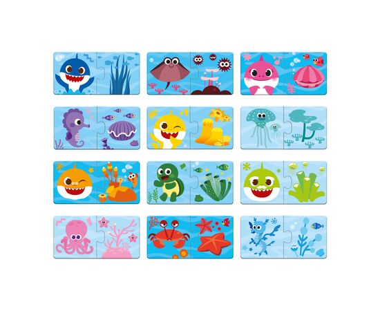 Пазл DoDo Дуо Baby Shark. Соедини цвета (200586), изображение 3 Пазл DoDo Дуо Baby Shark. Соедини цвета (200586), изображение 3