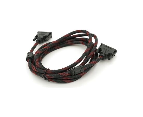 Кабель мультимедійний DVI M to DVI M 3.0m 24+1pin black/red Merlion (YT-DVI(M)/(M)NY/RD-3.0m), зображення 2