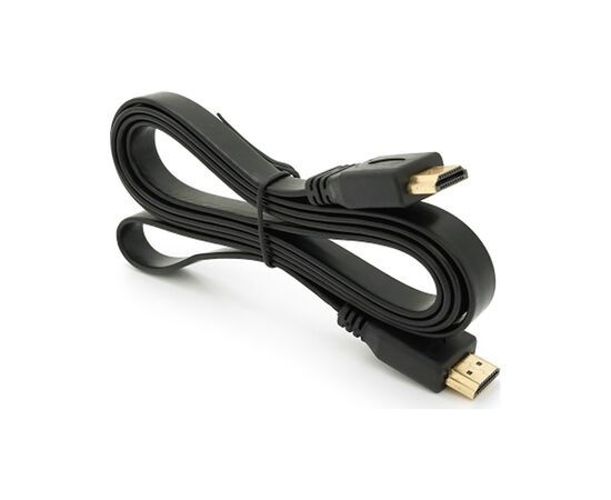 Кабель мультимедійний HDMI M to HDMI M 1.5m V1.4 black Merlion (YT-HDMI(M)/(M)SLIM-1.5m/04460), зображення 2