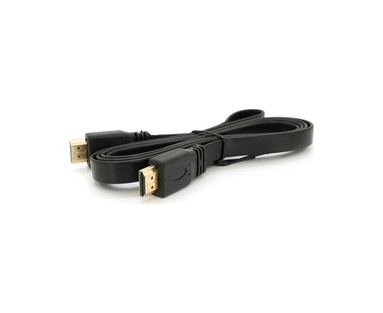 Кабель мультимедійний HDMI M to HDMI M 1.5m V1.4 black Merlion (YT-HDMI(M)/(M)SLIM-1.5m/04460)