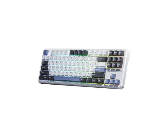 Клавиатура Aula F87 Gasket Greywood V3 Wireless/Bluetooth/USB UA White (6948391208602), изображение 3 Клавиатура Aula F87 Gasket Greywood V3 Wireless/Bluetooth/USB UA White (6948391208602), изображение 3
