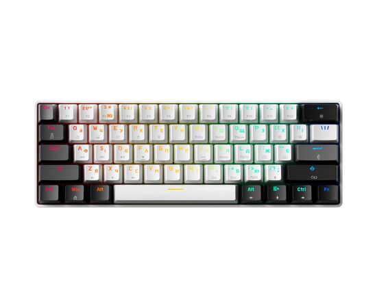 Клавіатура GamePro Genesis Infinity MK130BW Outemu Swithes USB White (MK130BW), зображення 2 Клавіатура GamePro Genesis Infinity MK130BW Outemu Swithes USB White (MK130BW), зображення 2