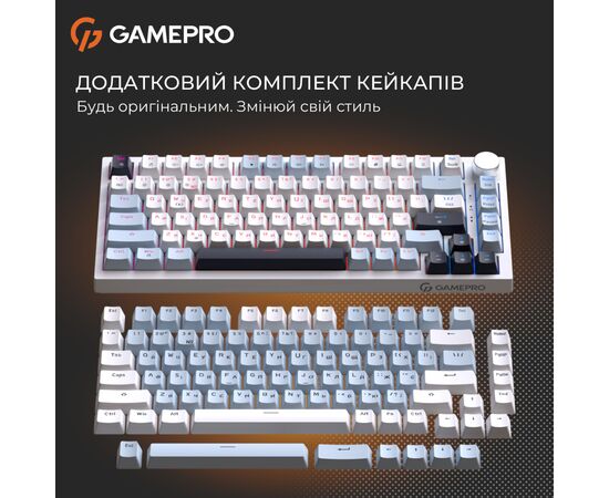 Клавиатура GamePro Genesis Warden MK160BL Outemu Swithes USB White (MK160BL), изображение 10 Клавиатура GamePro Genesis Warden MK160BL Outemu Swithes USB White (MK160BL), изображение 10