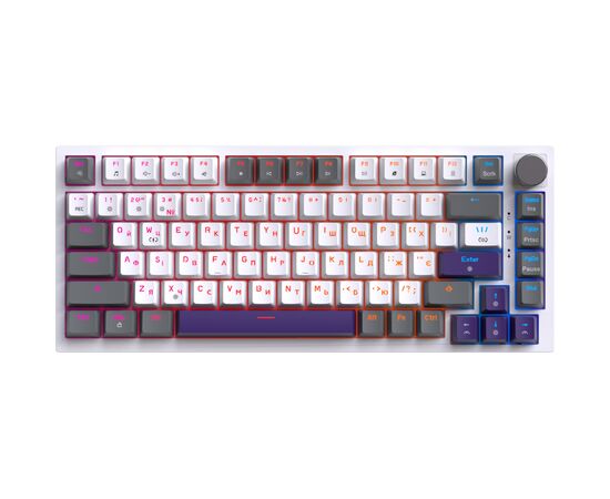 Клавіатура GamePro Genesis Warden MK160P Outemu Swithes USB White-Grey (MK160P), зображення 3 Клавіатура GamePro Genesis Warden MK160P Outemu Swithes USB White-Grey (MK160P), зображення 3