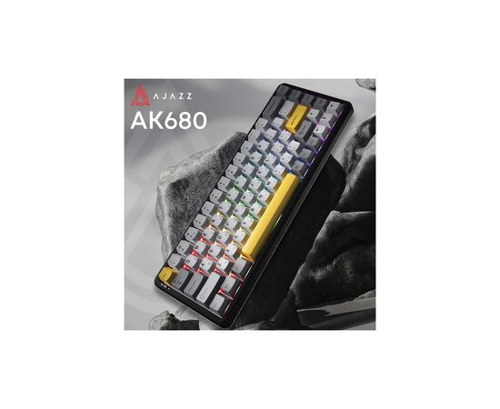 Клавіатура Ajazz AK680 MAX (8+8K) Magnetic Switch RGB Wireless/Bluetooth/USB Black (AK680-M-BGY-A), зображення 3 Клавіатура Ajazz AK680 MAX (8+8K) Magnetic Switch RGB Wireless/Bluetooth/USB Black (AK680-M-BGY-A), зображення 3