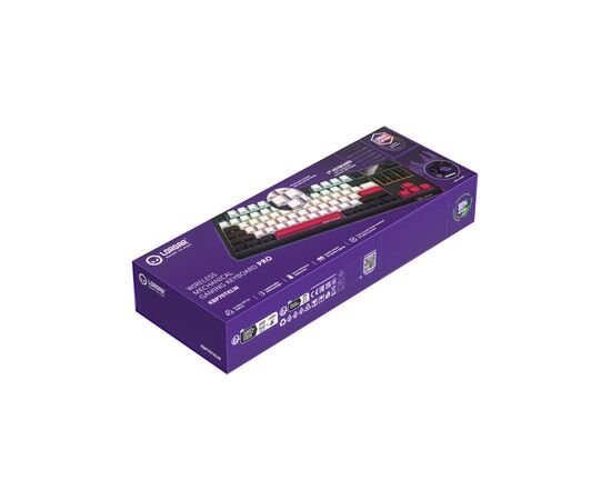 Клавиатура Lorgar KBP70TKLW Wireless TKL Mechanical Pro UA Black/Red (LRG-KBP70TKLW-BK-US), изображение 8 Клавиатура Lorgar KBP70TKLW Wireless TKL Mechanical Pro UA Black/Red (LRG-KBP70TKLW-BK-US), изображение 8